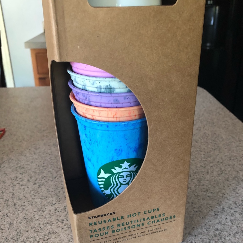 marble starbucks cups
